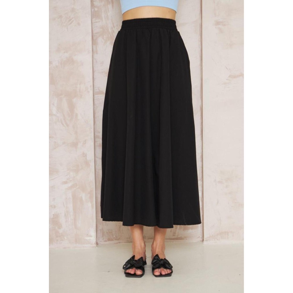 Pasaklı Giyim Pasaklı Giyim Kadın Poplin Etek Siyah - Premium Kadın Giyim