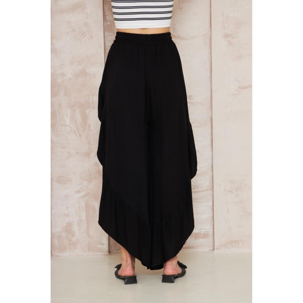 Pasaklı Giyim Pasaklı Giyim Bohem Pantolon Etek Siyah - Premium Kadın Giyim