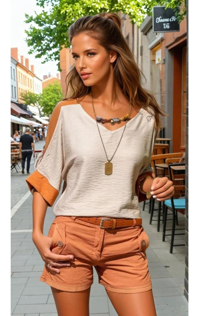 Pasaklı Giyim Kadın Omuz Dekolteli Bluz 2923220 Bej