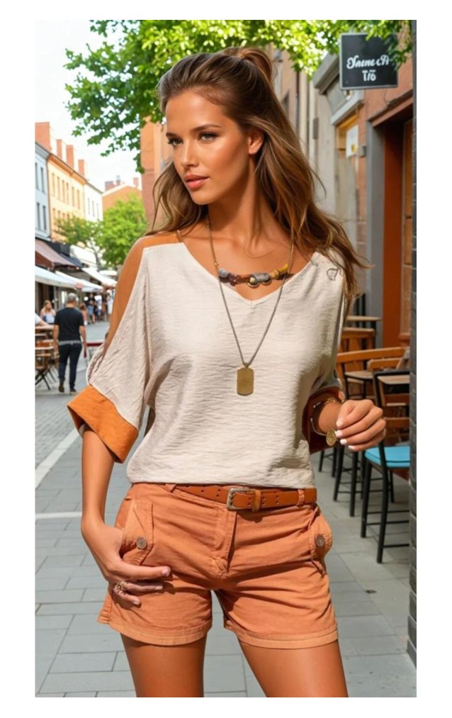 Pasaklı Giyim Kadın Omuz Dekolteli Bluz 2923220 Bej