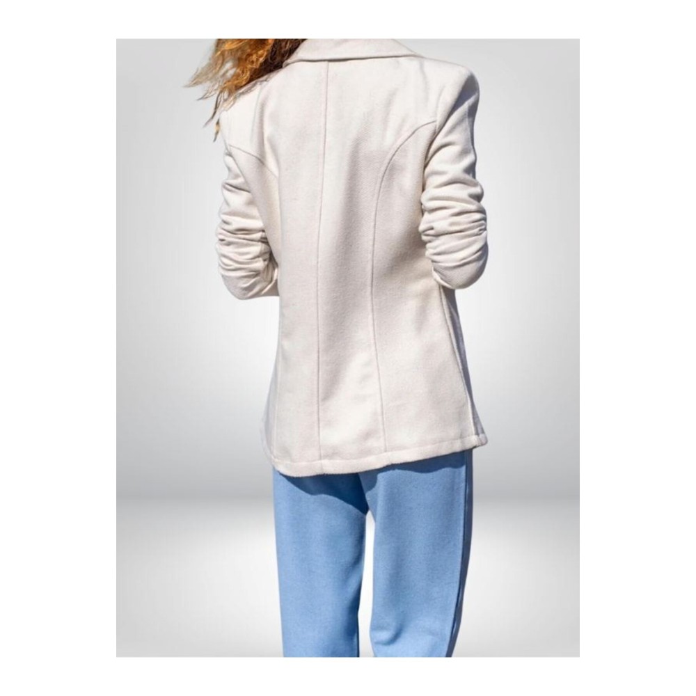 Pasaklı Giyim Pasaklı Giyim Kadın Astarlı Kaşe Blazer Ceket Beyaz - Premium Kadın Giyim