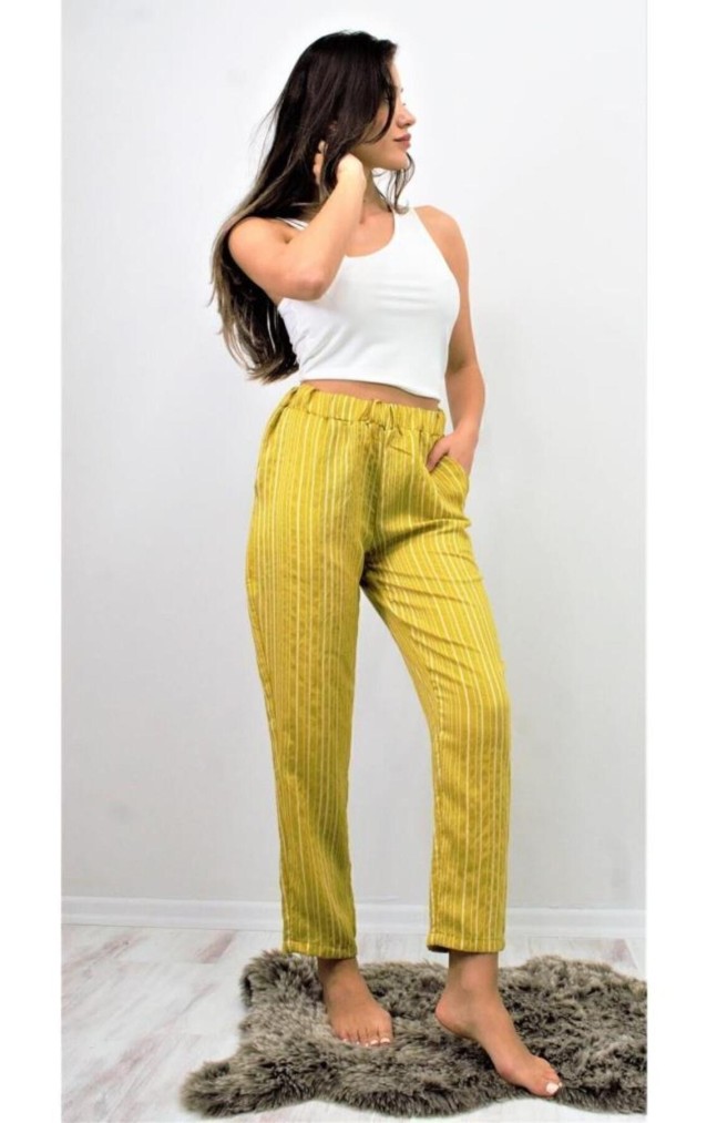 Pasaklı Giyim Kadın Duble Paça Pantolon 3277187 Yeşil