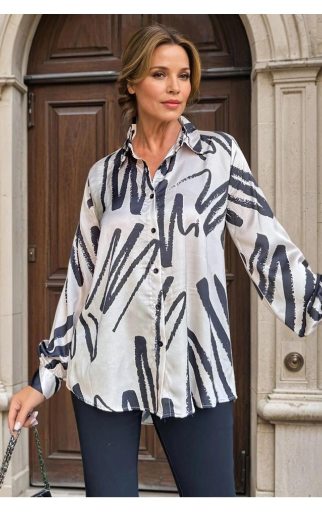 Pasaklı Giyim Kadın Balon Kol Tunik Gömlek 3344345 Bej