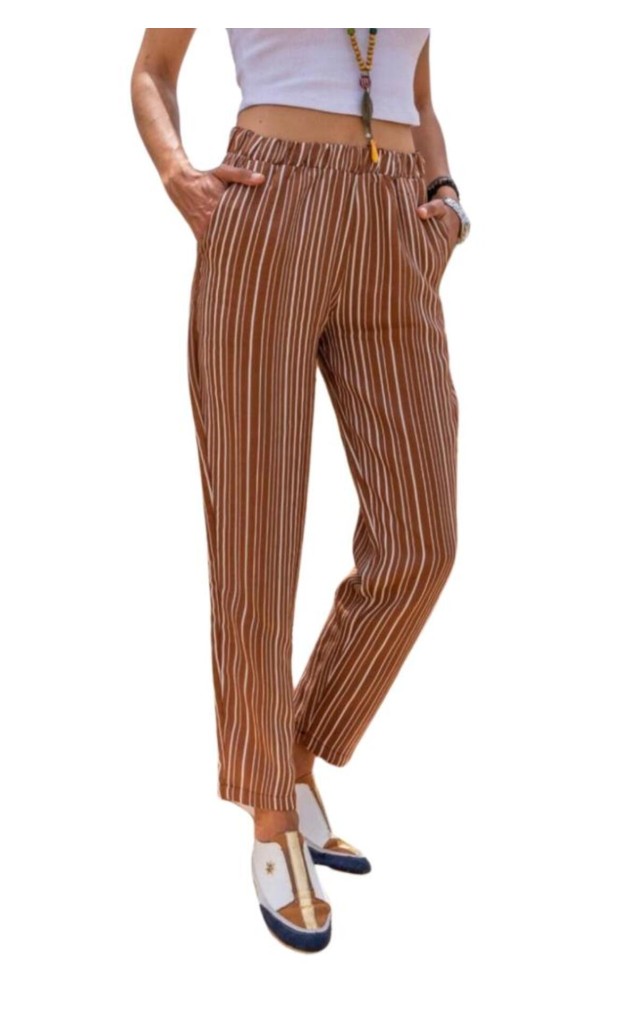 Pasaklı Giyim Kadın Duble Paça Pantolon 3277187 Kahverengi
