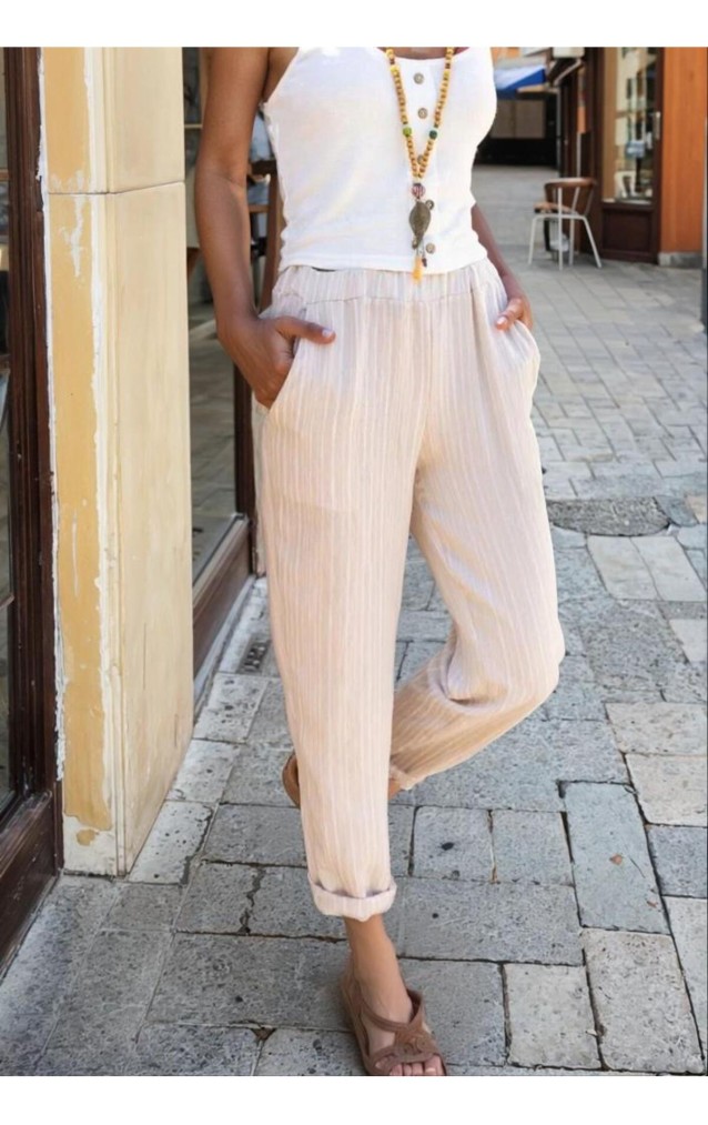 Pasaklı Giyim Kadın Duble Paça Pantolon 3277187 Bej