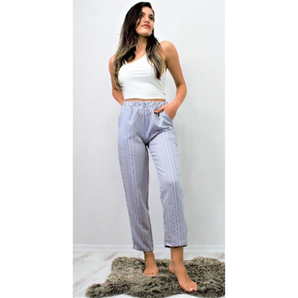 Pasaklı Giyim Pasaklı Giyim Kadın Duble Paça Pantolon Gri - Premium Kadın Giyim