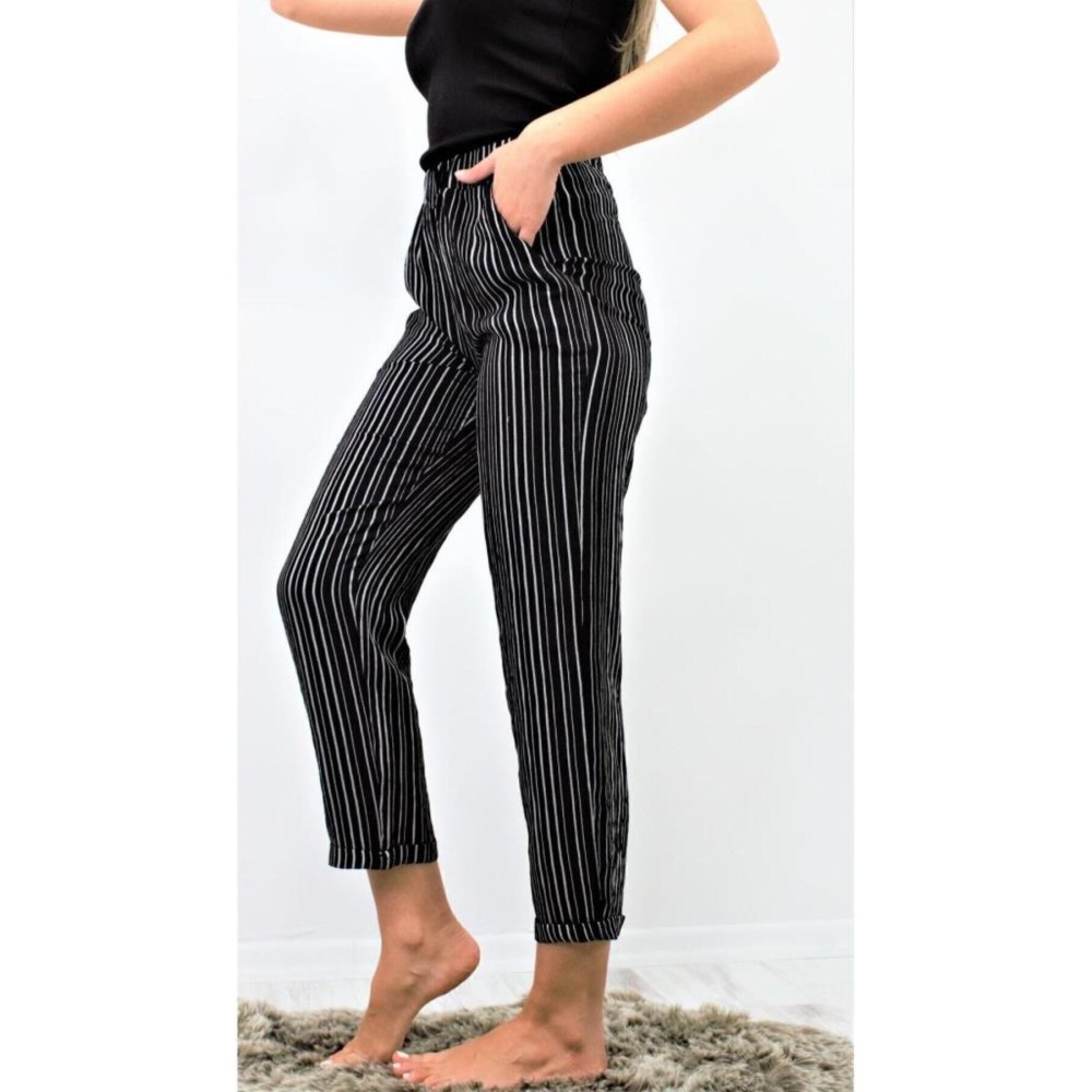 Pasaklı Giyim Pasaklı Giyim Kadın Duble Paça Pantolon Siyah - Premium Kadın Giyim