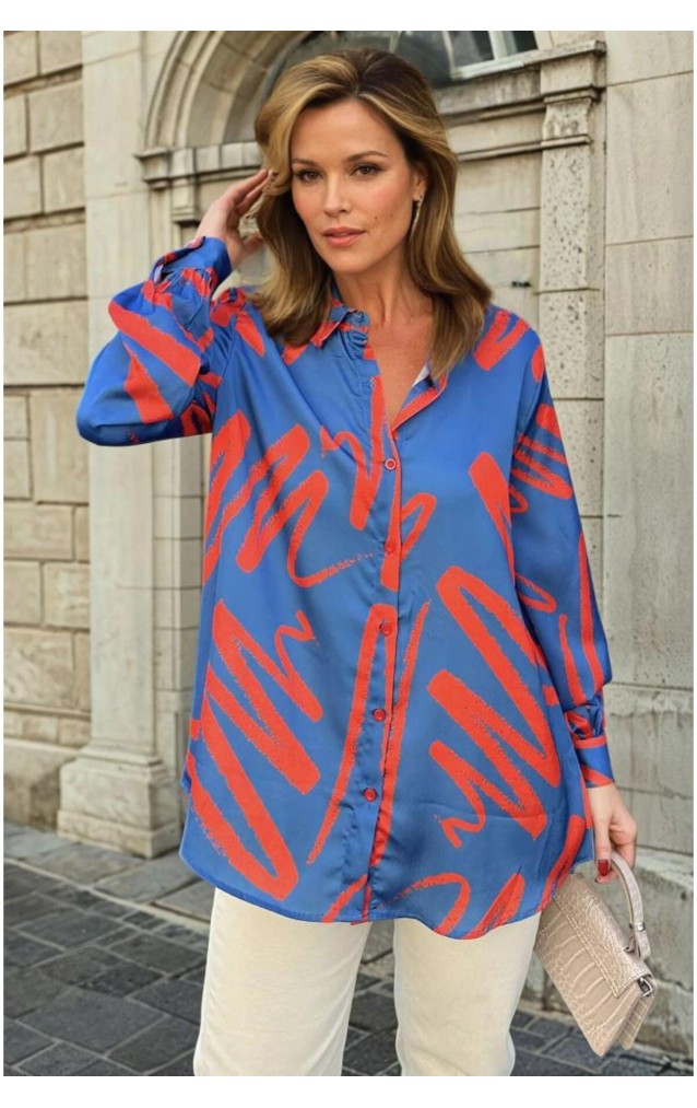 Pasaklı Giyim Kadın Balon Kol Tunik Gömlek 3344345 İndigo