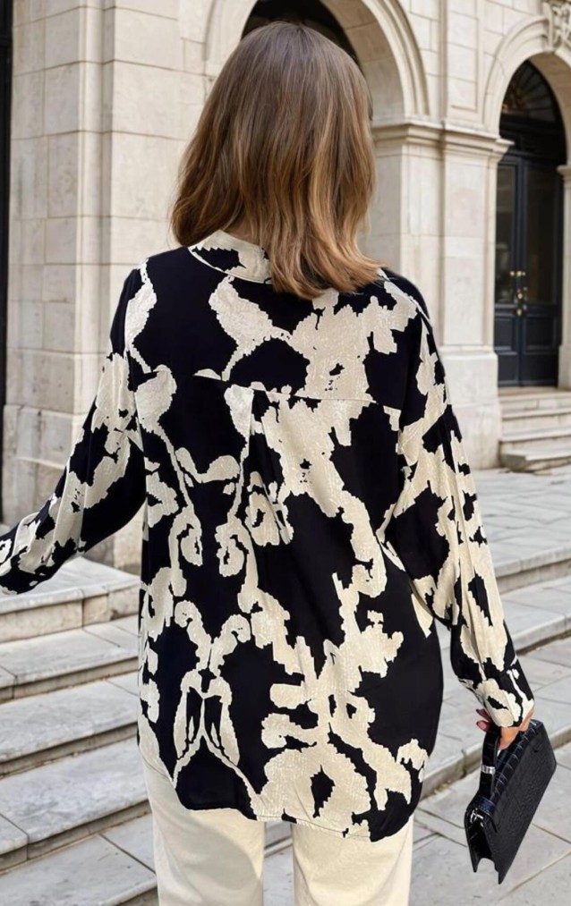 Pasaklı Giyim Kadın Viskon Gömlek 3457286 Siyah