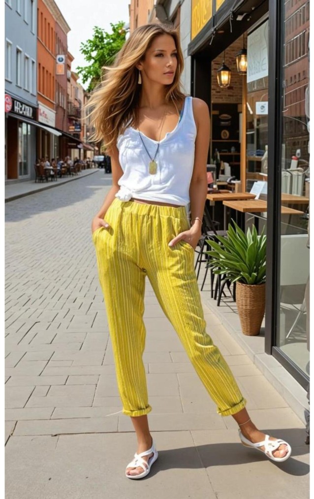 Pasaklı Giyim Kadın Duble Paça Pantolon 3277187 Yeşil