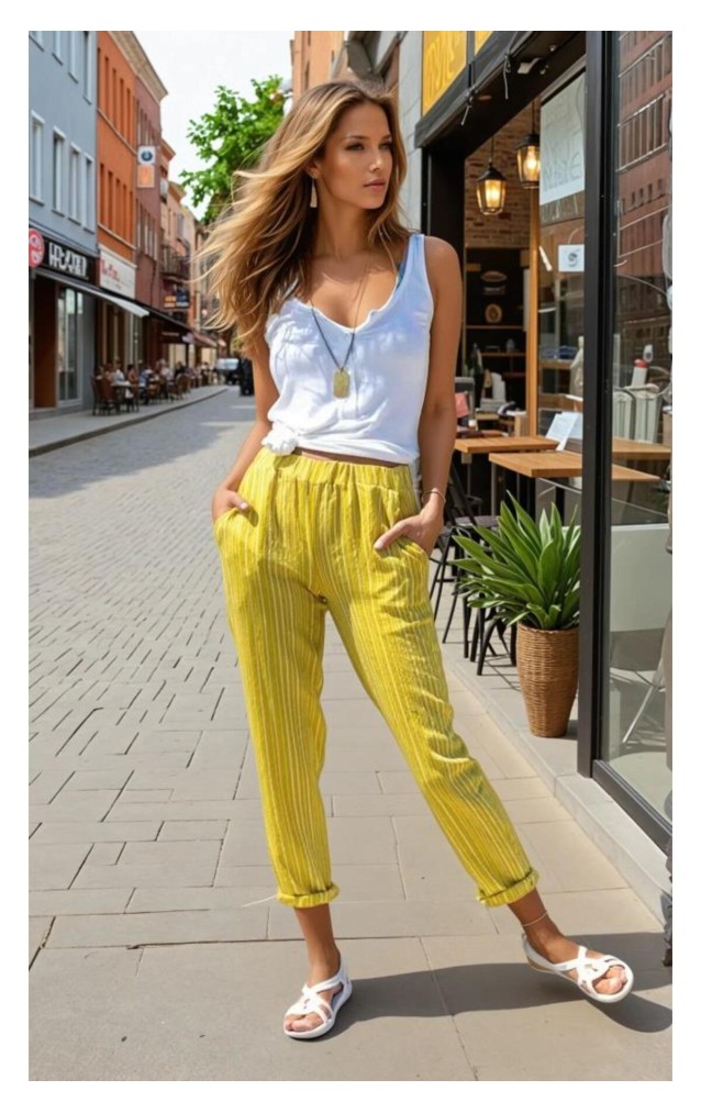 Pasaklı Giyim Kadın Duble Paça Pantolon 3277187 Yeşil