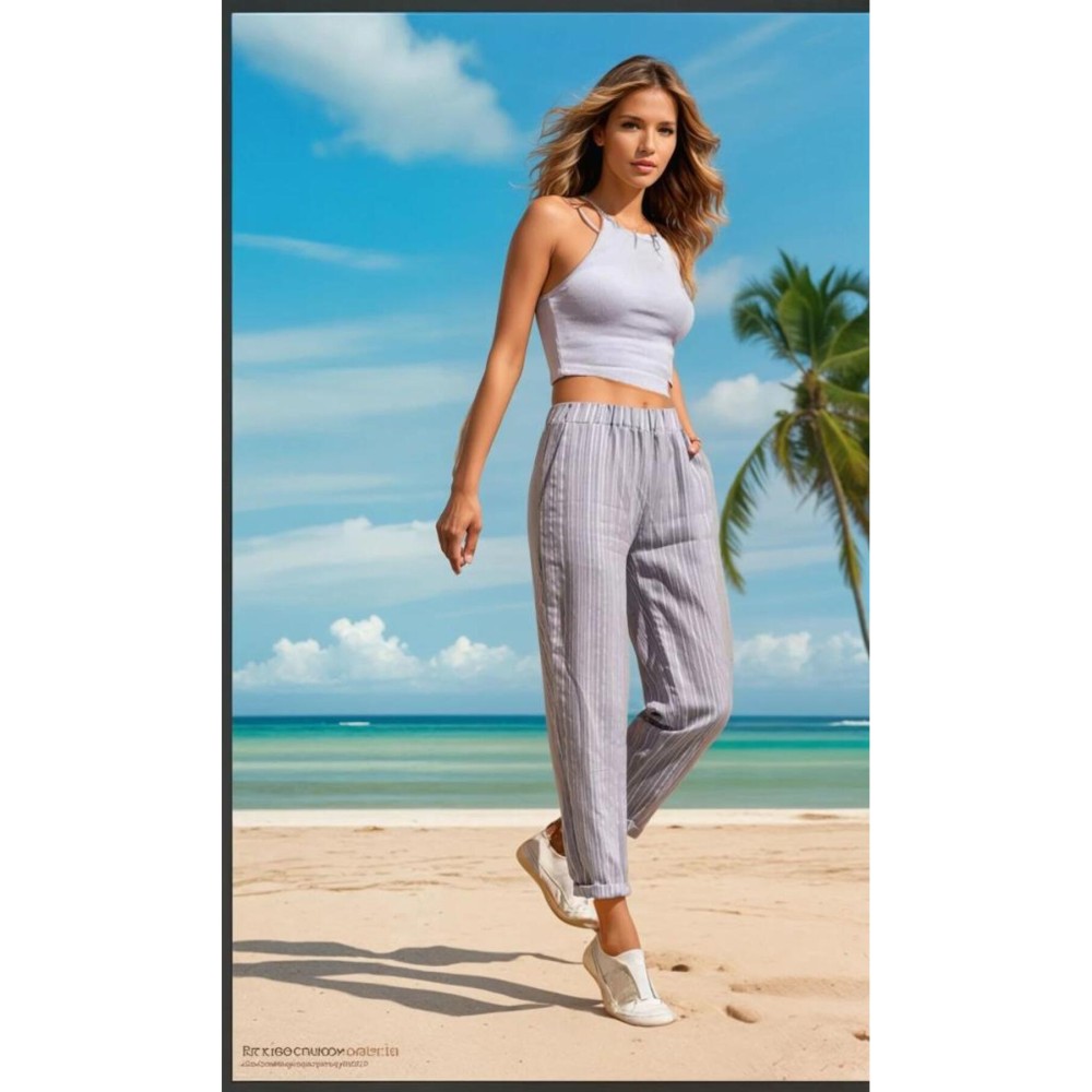 Pasaklı Giyim Pasaklı Giyim Kadın Duble Paça Pantolon Gri - Premium Kadın Giyim