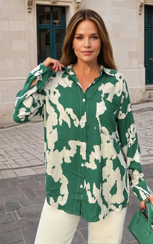 Pasaklı Giyim Kadın Viskon Gömlek 3457286 Yeşil