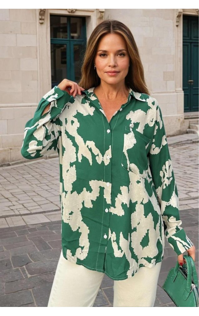Pasaklı Giyim Kadın Viskon Gömlek 3457286 Yeşil