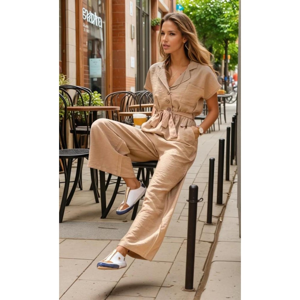 Pasaklı Giyim Pasaklı Giyim Kadın Tulum Camel - Premium Kadın Giyim