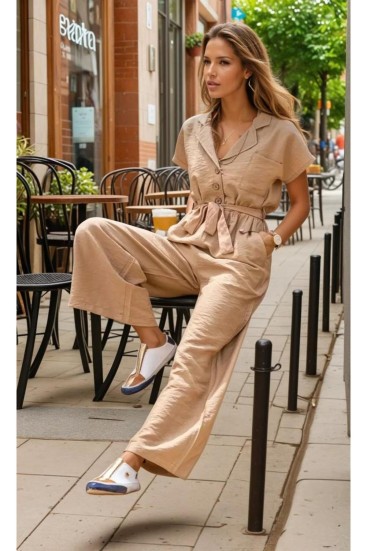 Pasaklı Giyim Kadın Tulum 3405430 Camel