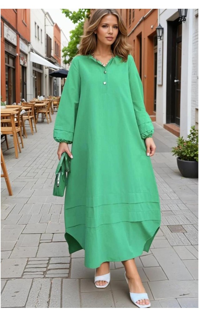 Pasaklı Giyim Kadın  Poplin Elbise Benetton Yeşil  3517300