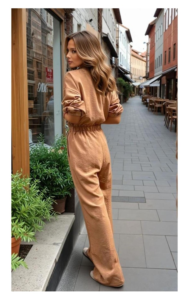 Pasaklı Giyim Kadın Kupra Tulum 3360506 Kahverengi