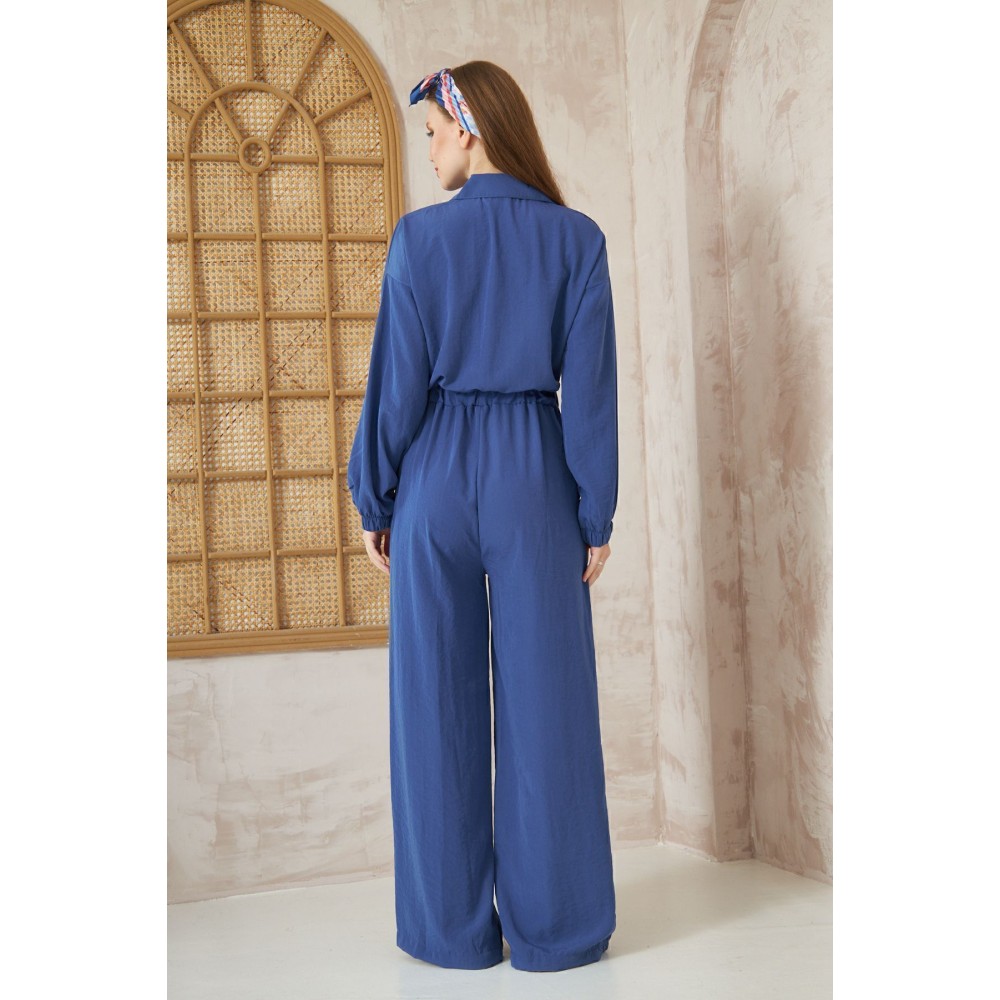 Pasaklı Giyim Pasaklı Giyim Kadın Kupra Tulum İndigo - Premium Kadın Giyim