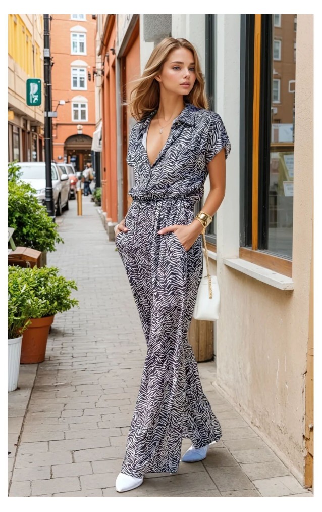 Pasaklı Giyim Kadın Beli Lastikli Saten Tulum  3235451 Siyah