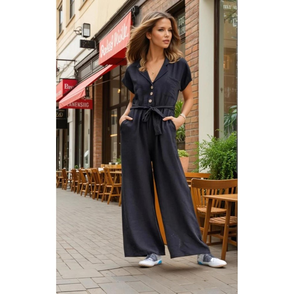 Pasaklı Giyim Pasaklı Giyim Kadın Tulum Siyah - Premium Kadın Giyim