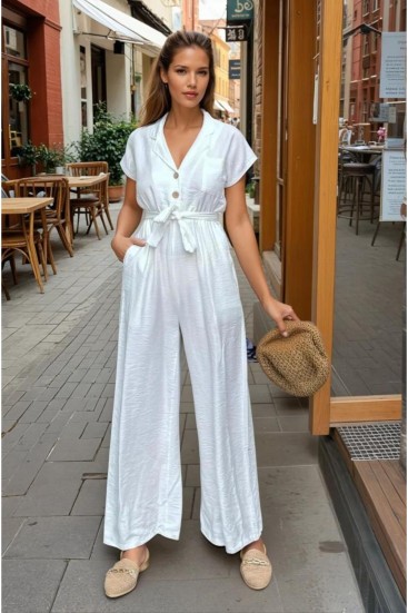 Pasaklı Giyim Kadın Tulum 3405430 Beyaz