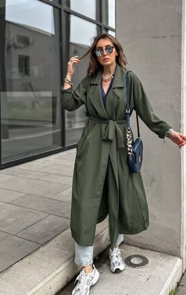 Pasaklı Giyim Kadın Ekstra Oversize Trençkot 3335451 Haki