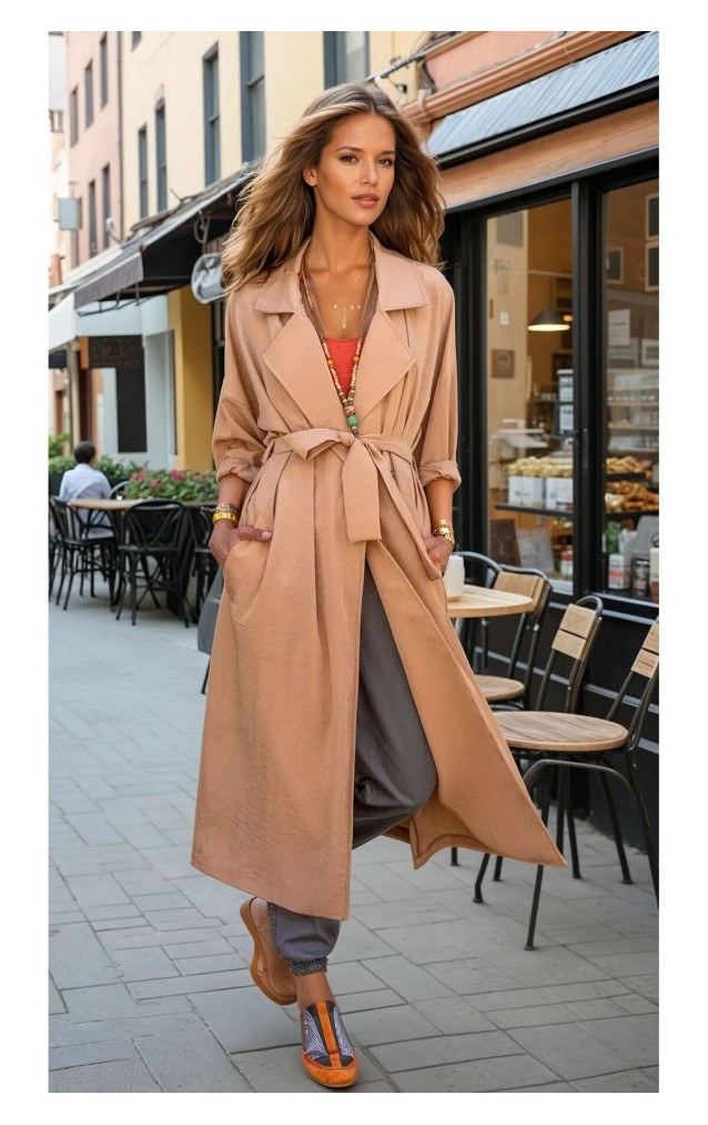 Pasaklı Giyim Kadın Ekstra Oversize Trençkot 3335451 Taba