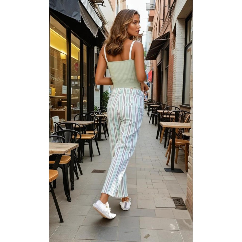 Pasaklı Giyim Pasaklı Giyim Dar Kesim Havuç Pantolon Yeşil - Premium Kadın Giyim