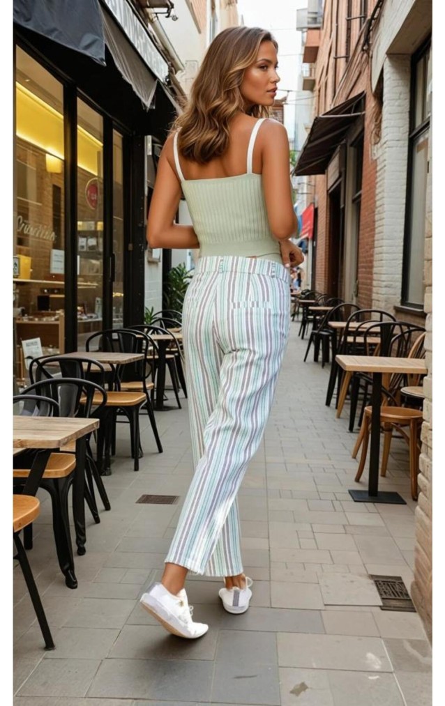 Pasaklı Giyim Dar Kesim Havuç Pantolon 3394210 Yeşil