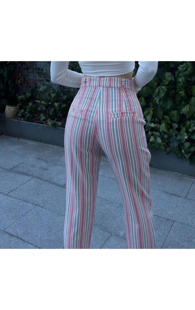 Pasaklı Giyim Dar Kesim Havuç Pantolon 3394210 Pembe