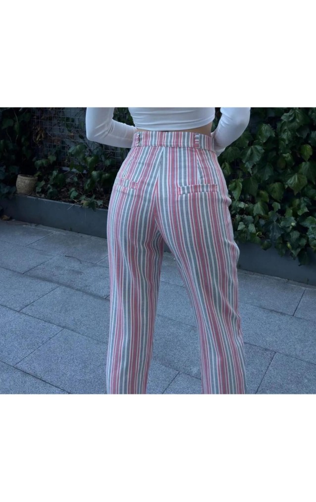 Pasaklı Giyim Dar Kesim Havuç Pantolon 3394210 Pembe