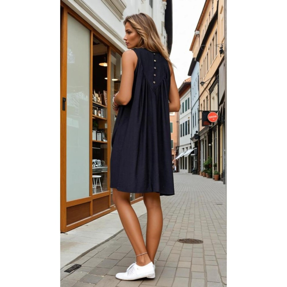 Pasaklı Giyim Pasaklı Giyim Kadın Piliseli Elbise Siyah - Premium Kadın Giyim