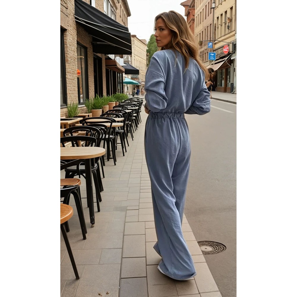 Pasaklı Giyim Pasaklı Giyim Kadın Kupra Tulum Gri - Premium Kadın Giyim