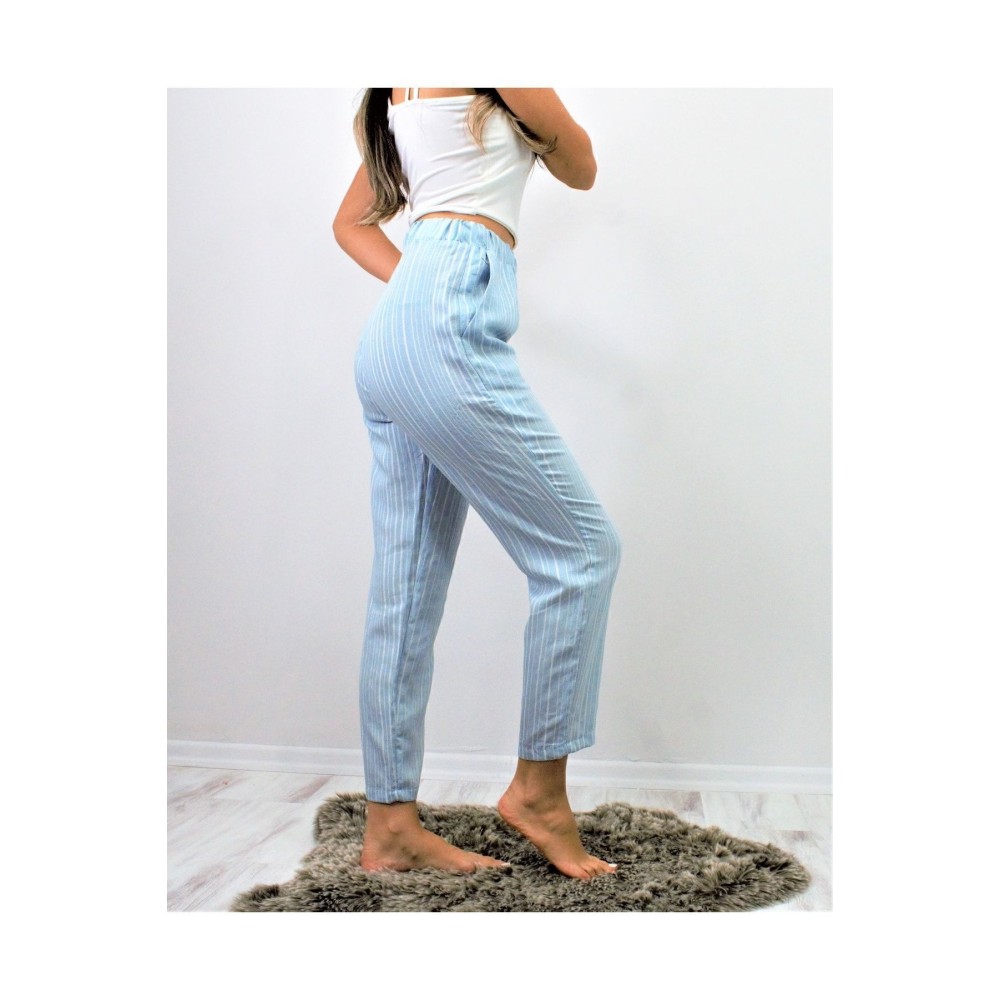 Pasaklı Giyim Pasaklı Giyim Kadın Duble Paça Pantolon Bebemavi - Premium Kadın Giyim