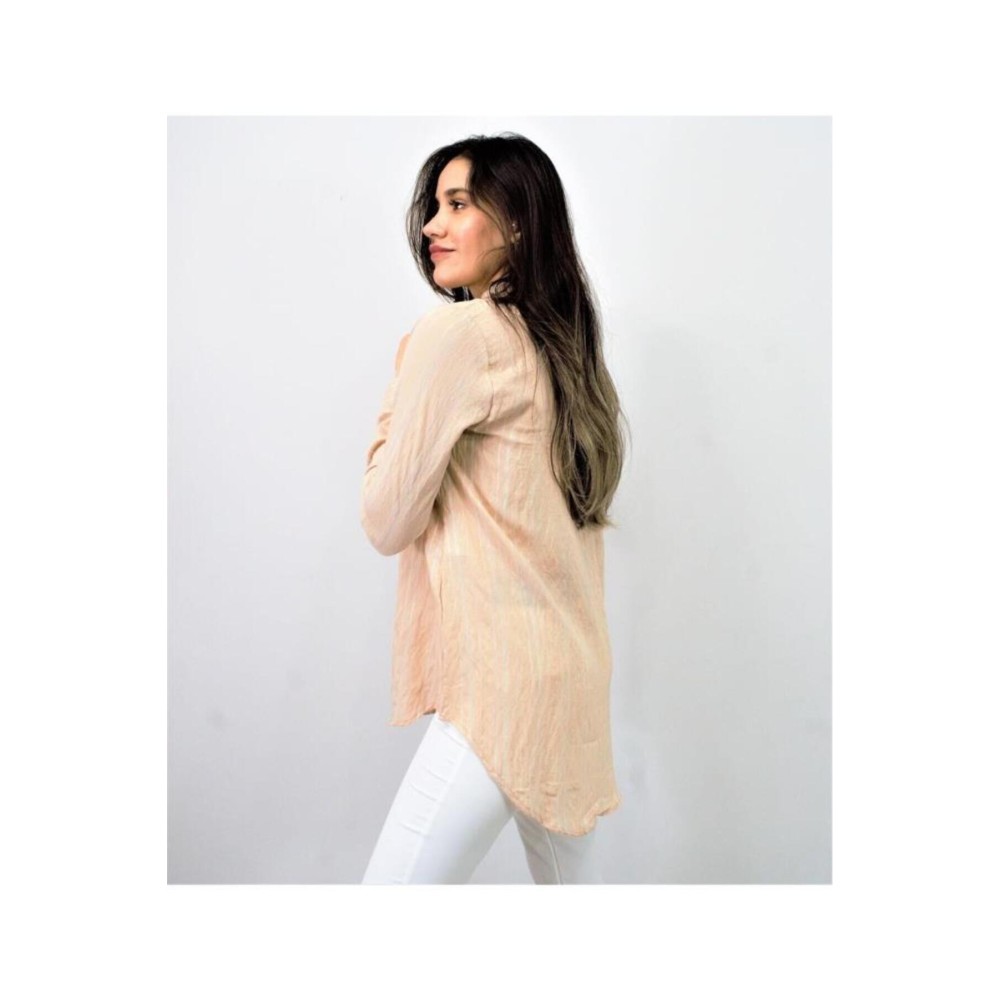 Pasaklı Giyim Pasaklı Giyim Kadın Çizgili Gömlek Taş - Premium Kadın Giyim