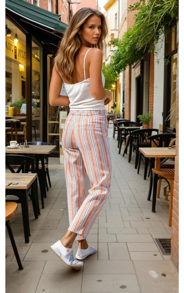 Pasaklı Giyim Dar Kesim Havuç Pantolon 3394210 Kiremit