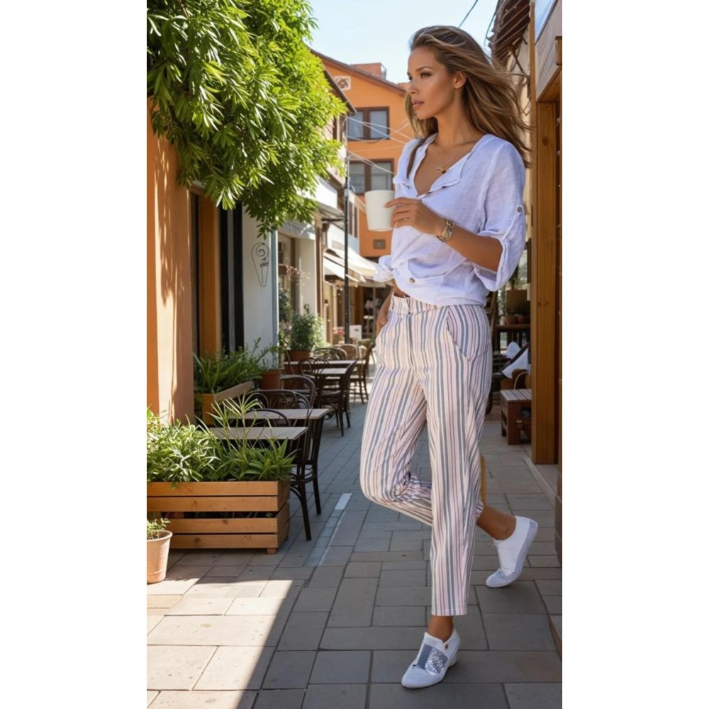 Pasaklı Giyim Pasaklı Giyim Dar Kesim Havuç Pantolon Pudra - Premium Kadın Giyim