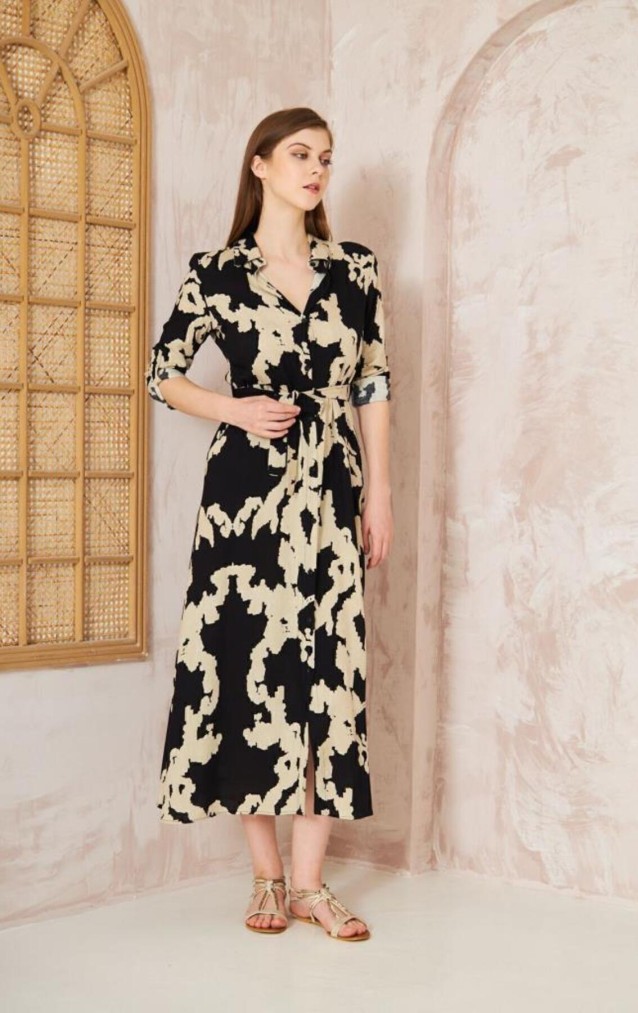 Pasaklı Giyim Kadın %100 Viskon Elbise 3413440 Siyah