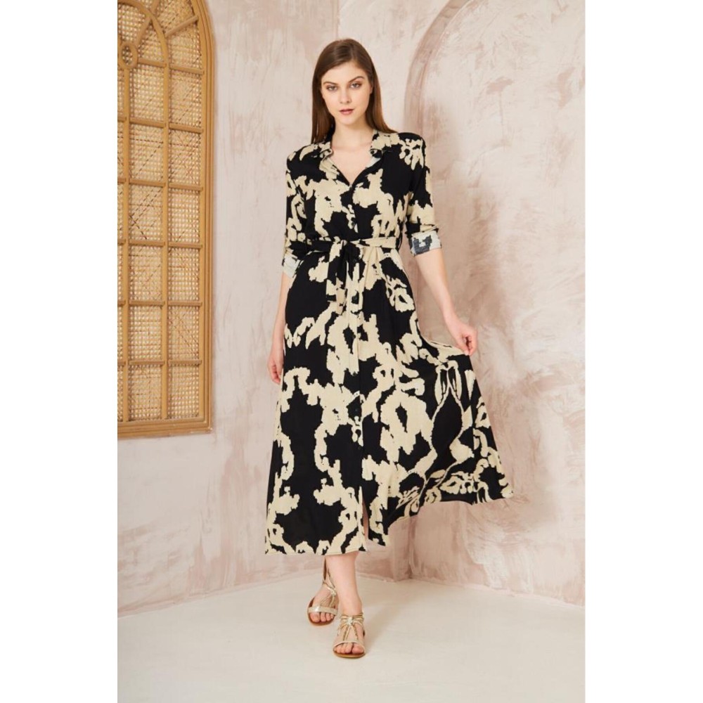 Pasaklı Giyim Pasaklı Giyim Kadın %100 Viskon Elbise Siyah - Premium Kadın Giyim