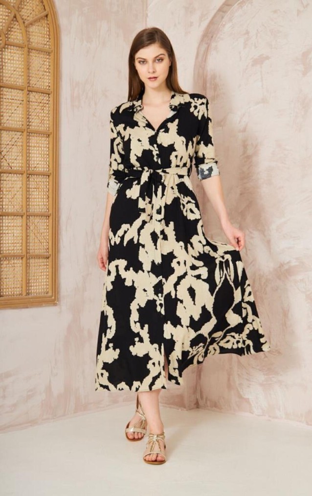 Pasaklı Giyim Kadın %100 Viskon Elbise 3413440 Siyah