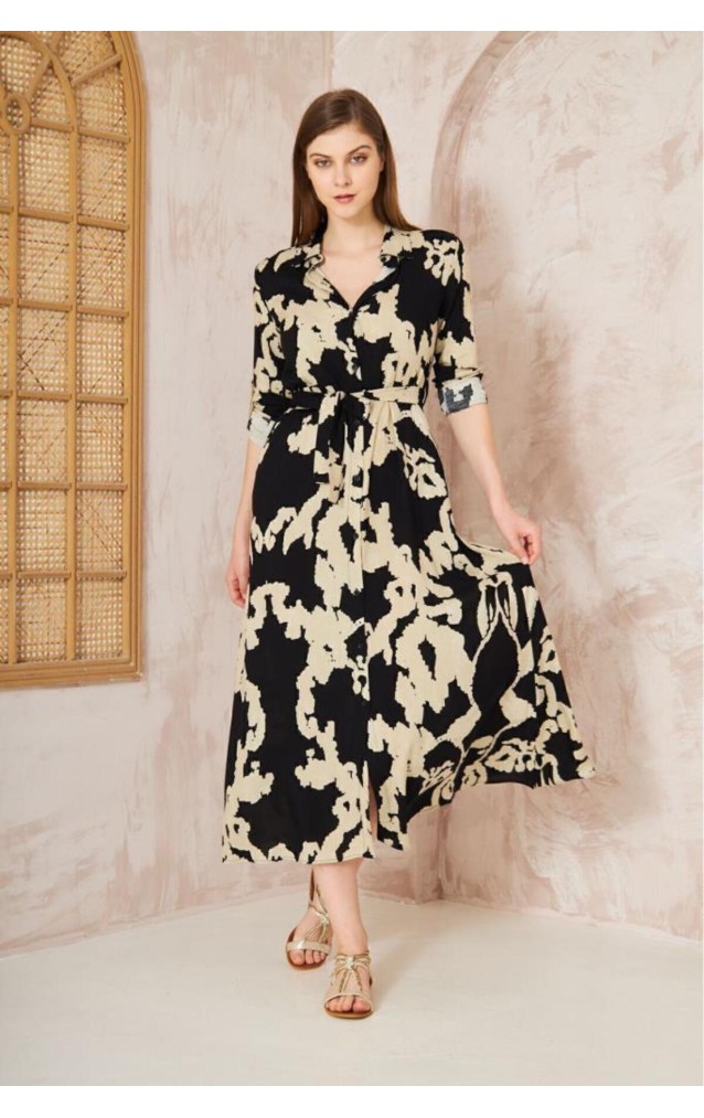 Pasaklı Giyim Kadın %100 Viskon Elbise 3413440 Siyah