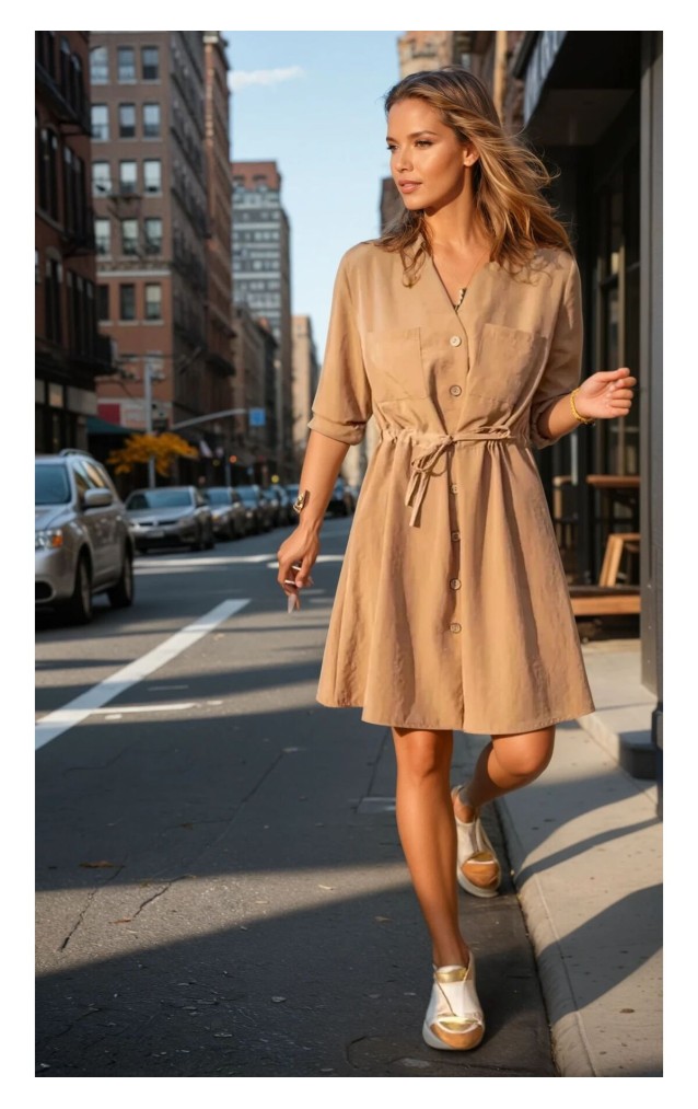 Pasaklı Giyim Kadın Kupra Elbise 3411385 Karamel