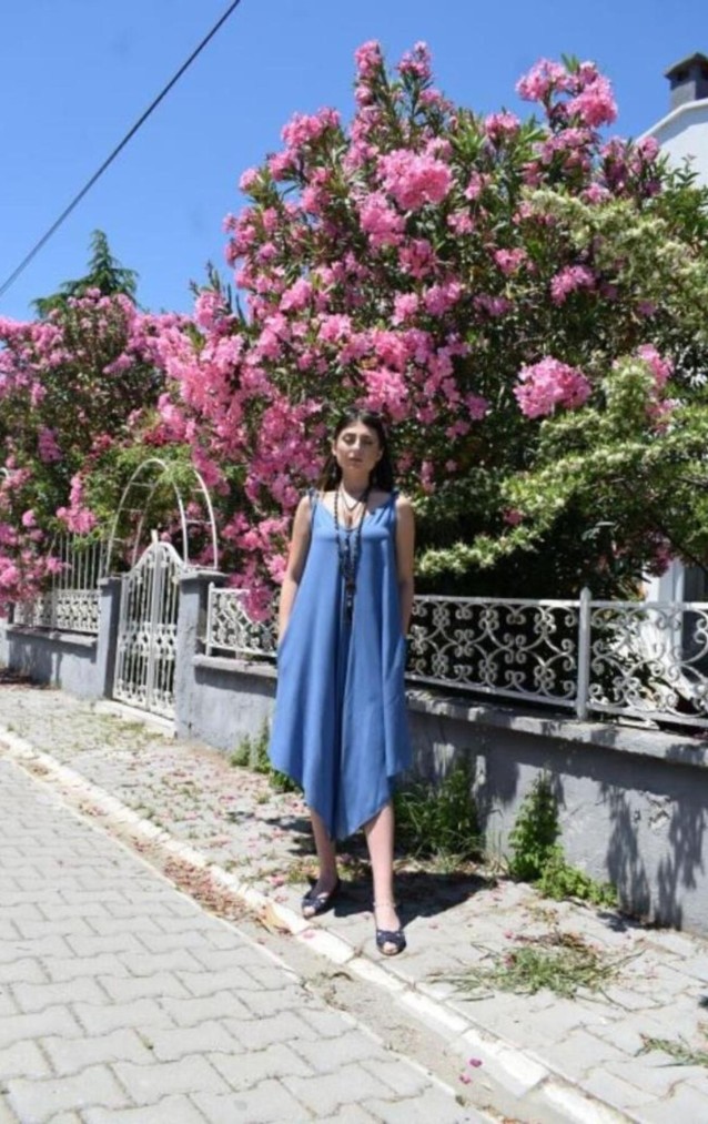 Pasaklı Giyim Kadın Viskon Pantolon Etek Tulum H5002308 İndigo