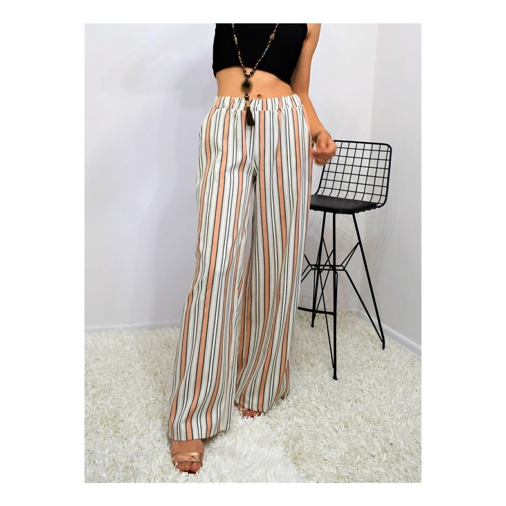 Pasaklı Giyim Pasaklı Giyim Kadın Beli Lastikli Pantolon Kiremit - Premium Kadın Giyim