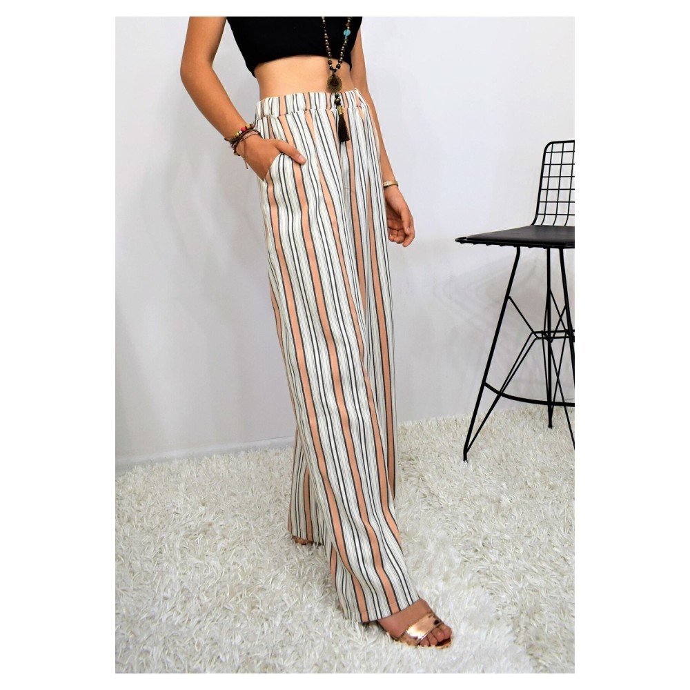 Pasaklı Giyim Pasaklı Giyim Kadın Beli Lastikli Pantolon Kiremit - Premium Kadın Giyim