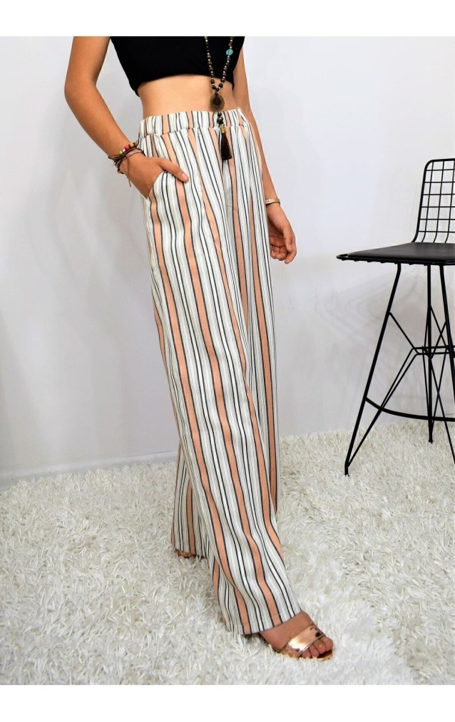 Pasaklı Giyim Kadın Beli Lastikli Pantolon 3258200 Kiremit