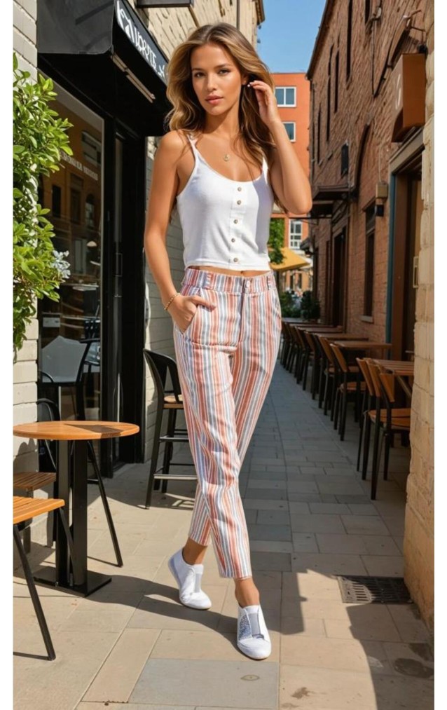 Pasaklı Giyim Dar Kesim Havuç Pantolon 3394210 Kiremit