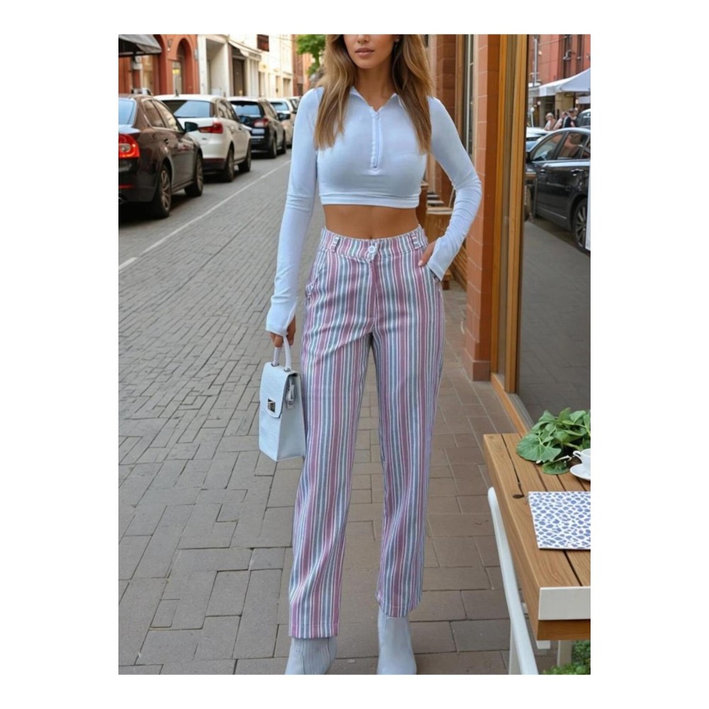 Pasaklı Giyim Pasaklı Giyim Dar Kesim Havuç Pantolon Pembe - Premium Kadın Giyim