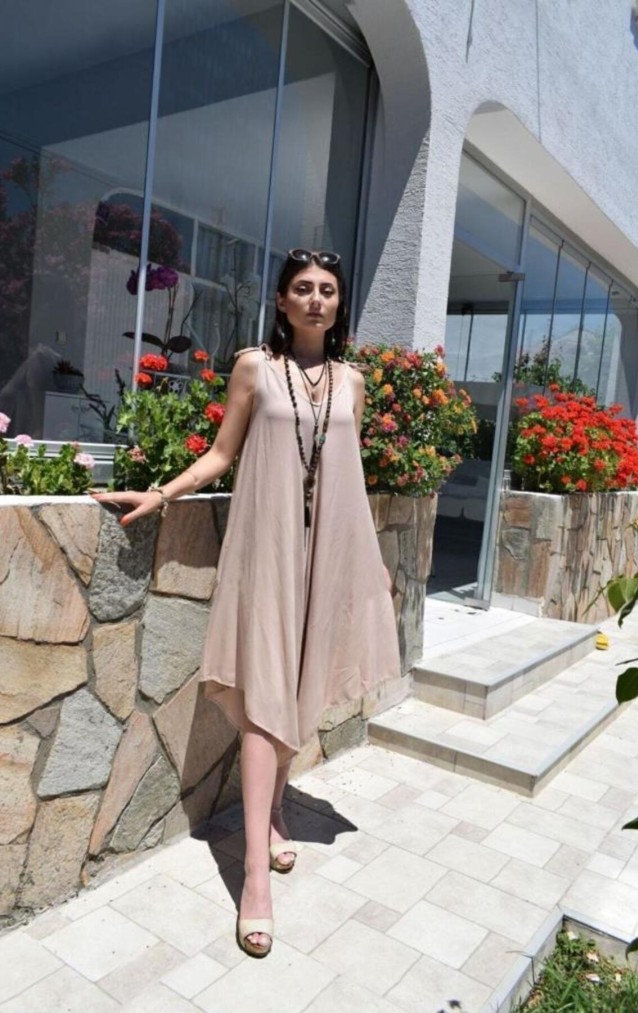 Pasaklı Giyim Kadın Viskon Pantolon Etek Tulum H5002308 Bej